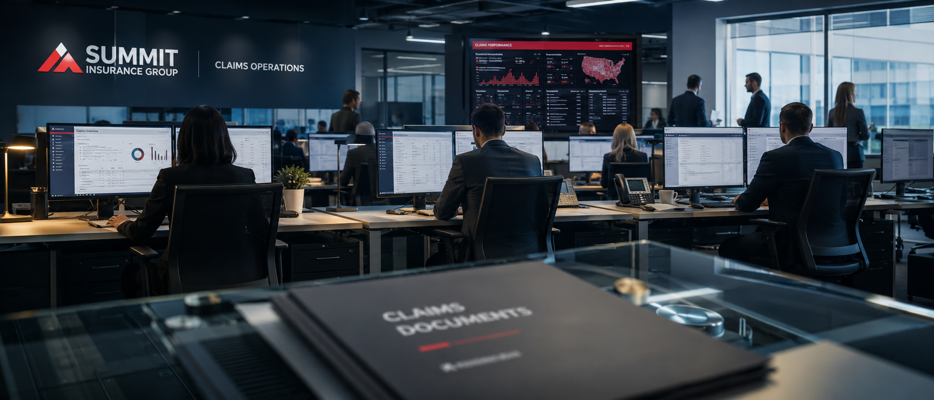 Insurance claims operations center